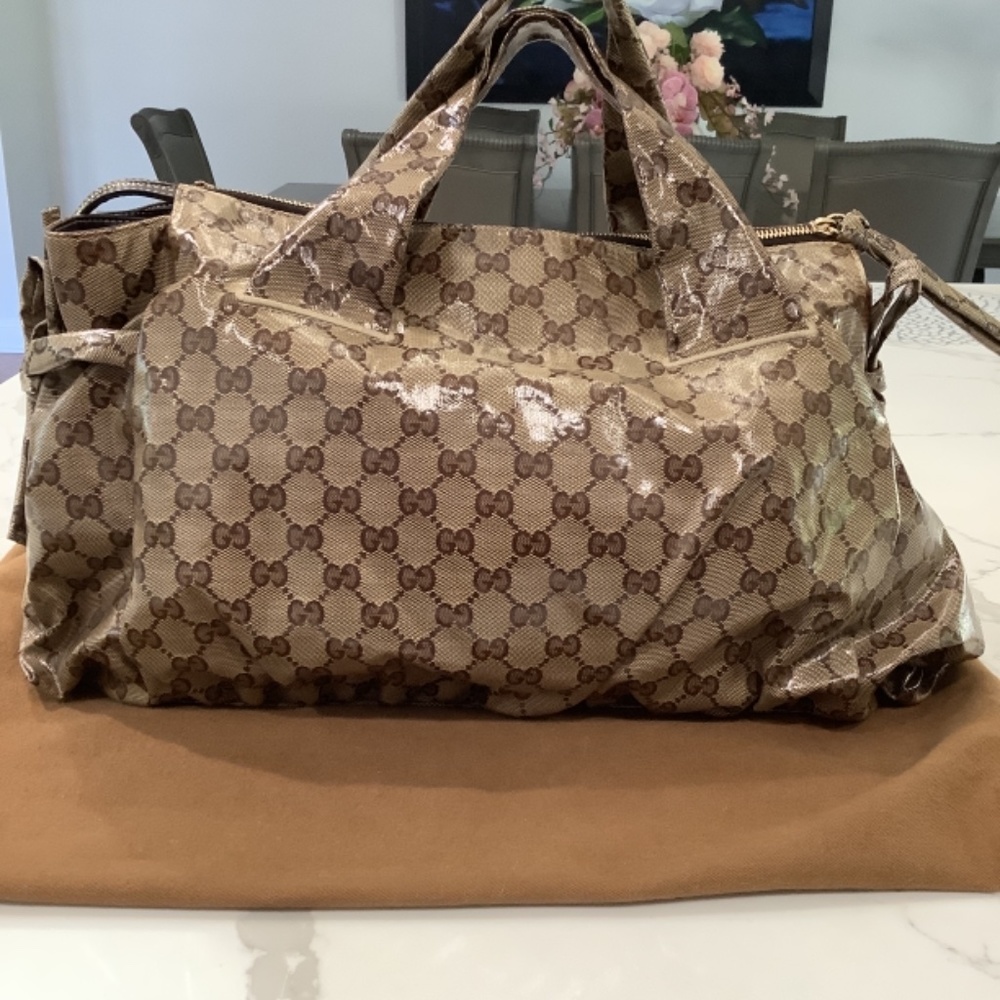 Gucci Hysteria Handbag, Size Large, Color Beige & Brown - Picture 6 of 11